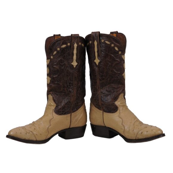 Montana Other - Montana Full Quill Ostrich Triad Western Cowboy Boots Inlay Mexico Men's 9 D